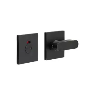 CR-803BK7MB Frelan Hardware CRES Thumb Turn & Release &lpar;Square Rose&rpar; with Indicator Black &lpar;SS316&rpar;
