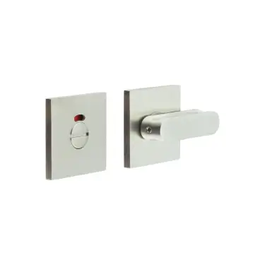 Click Here To Enlarge This Photo Of CR-803BK7SSS Frelan Hardware CRES Thumb Turn & Release &lpar;Square Rose&rpar; with Indicator Satin Stainless Steel &lpar;SS316&rpar;