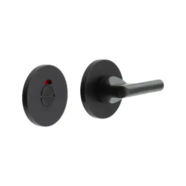Click Here To Enlarge This Photo Of CR-804AJ7MB Frelan Hardware CRES DDA Thumb Turn & Release &lpar;Round Rose&rpar; with Indicator Black &lpar;SS316&rpar;