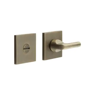 Click Here To Enlarge This Photo Of CR-804B7AB Frelan Hardware CRES DDA Thumb Turn & Release &lpar;Square Rose&rpar; Antique Brass &lpar;SS316&rpar;