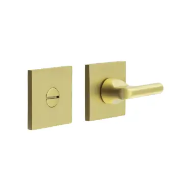 Click Here To Enlarge This Photo Of CR-804B7SB Frelan Hardware CRES DDA Thumb Turn & Release &lpar;Square Rose&rpar; Satin Brass &lpar;SS316&rpar;