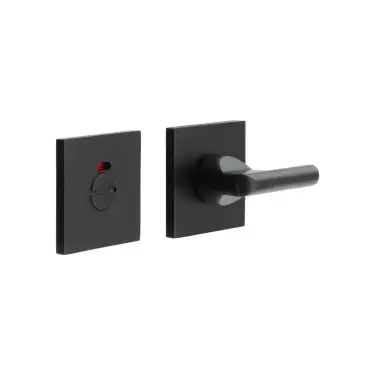 Click Here To Enlarge This Photo Of CR-804BK7MB Frelan Hardware CRES DDA Thumb Turn & Release &lpar;Square Rose&rpar; with Indicator Black &lpar;SS316&rpar;