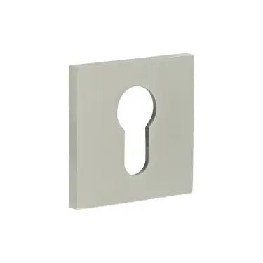 Click Here To Enlarge This Photo Of CR-U10SSS Frelan Hardware CRES Euro Keyway &lpar;Square Rose&rpar; Escutcheon Satin Stainless Steel &lpar;SS316&rpar;