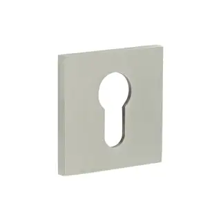 CR-U10SSS Frelan Hardware CRES Euro Keyway &lpar;Square Rose&rpar; Escutcheon Satin Stainless Steel &lpar;SS316&rpar;