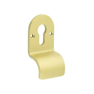 CRES1601SB Frelan Hardware CRES &lpar;Face Fixed&rpar; Euro Profile Cylinder Pull Satin Brass &lpar;SS316&rpar;