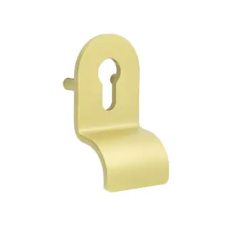 CRES1602SB Frelan Hardware CRES &lpar;Lug Fixed&rpar; Euro Profile Cylinder Pull Satin Brass &lpar;SS316&rpar;