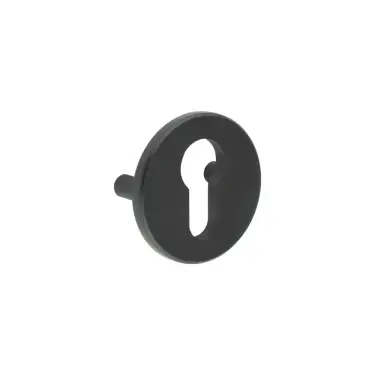 Click Here To Enlarge This Photo Of CRES1652MB Frelan Hardware CRES &lpar;Lug Fixed&rpar; Euro Profile Escutcheon Black &lpar;SS316&rpar;