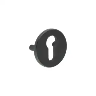 CRES1652MB Frelan Hardware CRES &lpar;Lug Fixed&rpar; Euro Profile Escutcheon Black &lpar;SS316&rpar;