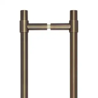 CRES3001ABB2B Frelan Hardware CRES 425mm &lpar;Back to Back&rpar; T-Bar Pull Handles Antique Brass &lpar;SS316&rpar;
