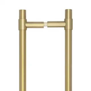 CRES3001SBB2B Frelan Hardware CRES 425mm &lpar;Back to Back&rpar; T-Bar Pull Handles Satin Brass &lpar;SS316&rpar;