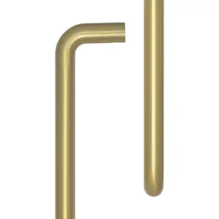 CRES3002SB Frelan Hardware CRES 425mm &lpar;Bolt Through&rpar; D Shape Pull Handle Satin Brass &lpar;SS316&rpar;
