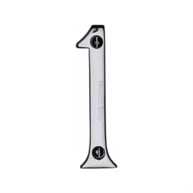 Click Here To Enlarge This Photo Of C1560 1-PC Heritage Brass Numeral 1 Face Fix 76mm &lpar;3"&rpar; Polished Chrome Finish