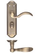 FB053FB - Zoo Hardware Fulton & Bray 'Winchester' Lever Bathroom &lpar;57mm c&sol;c&rpar; Handles &lpar;180 x 48mm&rpar; Florentine Bronze