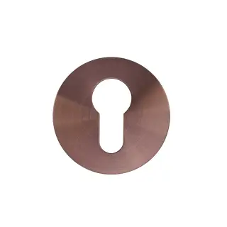 RT001-SLIM-PVDBZ - Zoo Hardware Rosso Tecnica Slim 4mm Euro Profile Escutcheons &lpar;Pair&rpar; - PVD Satin Bronze