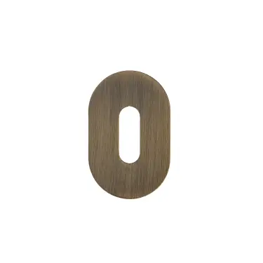 Click Here To Enlarge This Photo Of RT002-MINI-AB - Zoo Hardware Rosso Tecnica 'Mini' Standard Profile Escutcheons &lpar;Pair&rpar; - Antique Brass