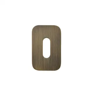 RT002-MINISQ-AB - Zoo Hardware Rosso Tecnica 'Mini' Squircle Standard Profile Escutcheons &lpar;Pair&rpar; - Antique Brass