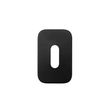 Click Here To Enlarge This Photo Of RT002-MINISQ-PVDBLK - Zoo Hardware Rosso Tecnica 'Mini' Squircle Standard Profile Escutcheons &lpar;Pair&rpar; - PVD Black