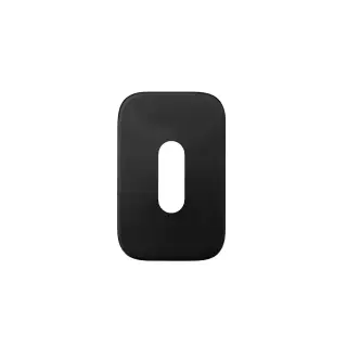RT002-MINISQ-PVDBLK - Zoo Hardware Rosso Tecnica 'Mini' Squircle Standard Profile Escutcheons &lpar;Pair&rpar; - PVD Black