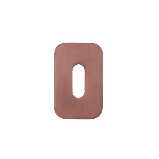 RT002-MINISQ-PVDBZ - Zoo Hardware Rosso Tecnica 'Mini' Squircle Standard Profile Escutcheons &lpar;Pair&rpar; - PVD Satin Bronze