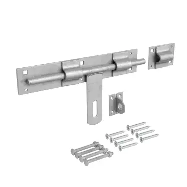 Click Here To Enlarge This Photo Of Eclipse J93156 Galvanised Cross Pattern Bolt &lpar;Heavy Duty&rpar; with Fixings