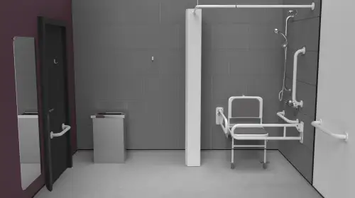Click Here To Enlarge This Photo Of 230403&sol;WH Fitzroy of London Concealed Valve Doc M Shower Pack &lpar;Stainless Steel&rpar; with Concealed Fixings - White