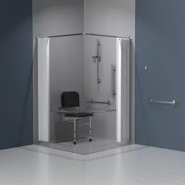 Click Here To Enlarge This Photo Of 321101&sol;SS Fitzroy of London Luxury Doc M Shower Pack &lpar;Stainless Steel&rpar; - Satin