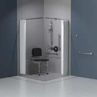 321102&sol;SS Fitzroy of London Luxury Concealed Valve Doc M Shower Pack &lpar;Stainless Steel&rpar; with Concealed Fixings - Satin