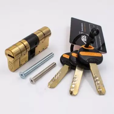 Click Here To Enlarge This Photo Of ABS Euro Profile Double Cylinder 90mm &lpar;45&sol;45&rpar; British Standard Kitemarked TS007 3&ast; - Brass &lpar;ABSED4545B&rpar;