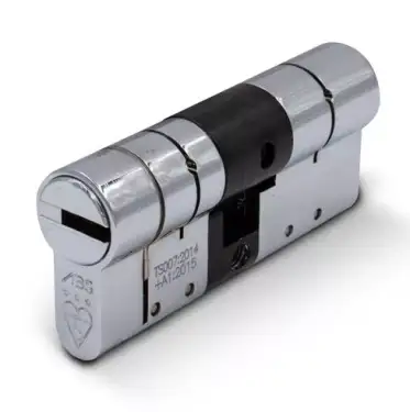 Click Here To Enlarge This Photo Of ABS Euro Profile Double Cylinder 100mm &lpar;50&sol;50&rpar; British Standard Kitemarked TS007 3&ast; - Chrome &lpar;ABSED5050C&rpar;