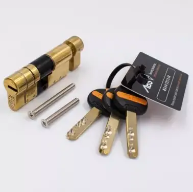 Click Here To Enlarge This Photo Of ABS Euro Profile Cylinder & Turn 90mm &lpar;45&sol;45&rpar; British Standard Kitemarked TS007 3&ast; - Brass &lpar;ABSEKT4545B&rpar;