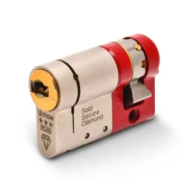 Click Here To Enlarge This Photo Of Ultion Plus with ALPS Technology Euro Profile Single Cylinder 50mm &lpar;40&sol;10&rpar; British Standard Kitemarked TS007 3&ast; &lpar;ULT3ES4010&rpar;