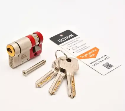 Click Here To Enlarge This Photo Of Ultion Plus with ALPS Technology Euro Profile Single Cylinder 55mm &lpar;45&sol;10&rpar; British Standard Kitemarked TS007 3&ast; &lpar;ULT3ES4510&rpar;
