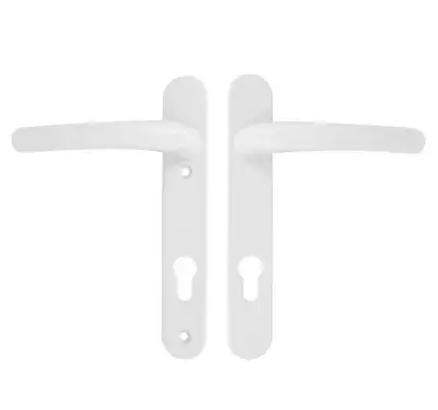 Click Here To Enlarge This Photo Of TSSHAN122LLW - TSS Lever&sol;Lever UPVC Multipoint Door Handles - 92mm PZ &lpar;Sprung&rpar; 122mm Screw Centres - White