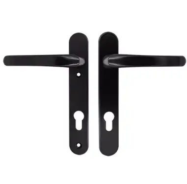 Click Here To Enlarge This Photo Of TSSHAN122LLBL - TSS Lever&sol;Lever UPVC Multipoint Door Handles - 92mm PZ &lpar;Sprung&rpar; 122mm Screw Centres - Black
