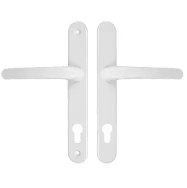 Click Here To Enlarge This Photo Of TSSHAN210LLW - TSS Lever&sol;Lever UPVC Multipoint Door Handles - 92mm PZ &lpar;Sprung&rpar; 210mm Screw Centres - White