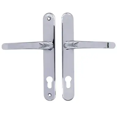 Click Here To Enlarge This Photo Of TSSHAN210LLC - TSS Lever&sol;Lever UPVC Multipoint Door Handles - 92mm PZ &lpar;Sprung&rpar; 210mm Screw Centres - Polished Chrome