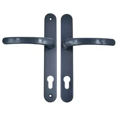 Click Here To Enlarge This Photo Of TSSHAN210LLGR - TSS Lever&sol;Lever UPVC Multipoint Door Handles - 92mm PZ &lpar;Sprung&rpar; 210mm Screw Centres - Anthracite Grey