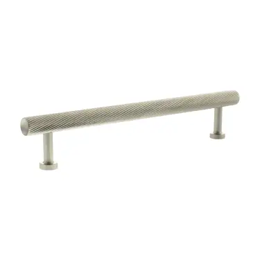 Click Here To Enlarge This Photo Of MHCS17160SN - Millhouse Brass Paddington Spiral T-Bar Cabinet Pull Handle 160mm - Satin Nickel