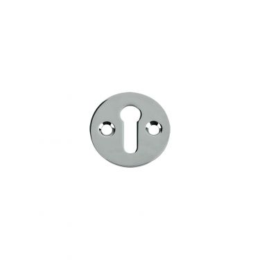 Click Here To Enlarge This Photo Of FB10CP - Zoo Hardware Fulton & Bray Standard Key Profile Victorian Escutcheon 32mm dia&period; Polished Chrome