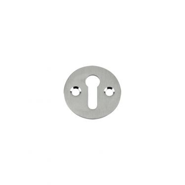Click Here To Enlarge This Photo Of FB10SC - Zoo Hardware Fulton & Bray Standard Key Profile Victorian Escutcheon 32mm dia&period; Satin Chrome