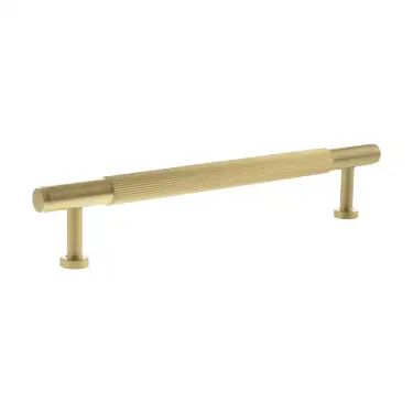 Click Here To Enlarge This Photo Of MHCL17160SB - Millhouse Brass Battersea Linear T-Bar Cabinet Pull Handle 160mm - Satin Brass