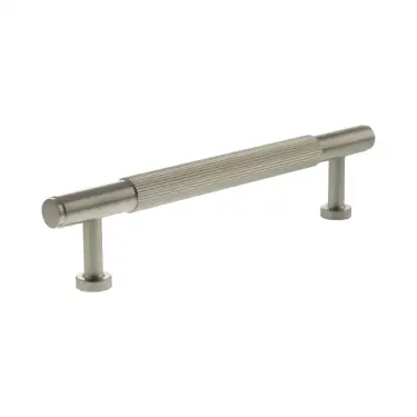 Click Here To Enlarge This Photo Of MHCL17128SN - Millhouse Brass Battersea Linear T-Bar Cabinet Pull Handle 128mm - Satin Nickel