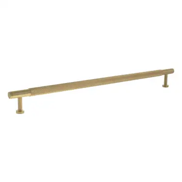 Click Here To Enlarge This Photo Of MHCK17320SB - Millhouse Brass Eiffel Knurled T-Bar Cabinet Pull Handle 320mm - Satin Brass
