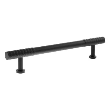 Click Here To Enlarge This Photo Of MHCD17160MB - Millhouse Brass Chrysler Diamond T-Bar Cabinet Pull Handle 160mm - Matt Black