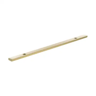 Click Here To Enlarge This Photo Of MHCBN160SB - Millhouse Brass &lpar;Narrow&rpar; Cabinet Handle Backplate 160mm - Satin Brass
