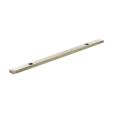 Click Here To Enlarge This Photo Of MHCBN128AB - Millhouse Brass &lpar;Narrow&rpar; Cabinet Handle Backplate 128mm - Antique Brass