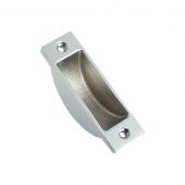 FB13CP - Zoo Hardware Fulton & Bray Easyclean Dust Socket for Flush Bolts &lpar;Wood&rpar; 62 x 19mm Polished Chrome