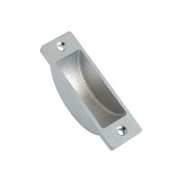 Click Here To Enlarge This Photo Of FB13SC - Zoo Hardware Fulton & Bray Easyclean Dust Socket for Flush Bolts &lpar;Wood&rpar; 62 x 19mm Satin Chrome