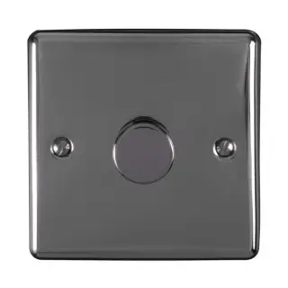 EN1DLEDBN - Eurolite 1 Gang 400W&sol;LED 2Way Dimmer Switch Black Nickel &lpar;Enhance Range&rpar;
