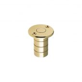 FB14A - Zoo Hardware Fulton & Bray Dust Socket for Flush Bolts &lpar;Wood&rpar; 20mm dia&period; x 38mm Polished Brass